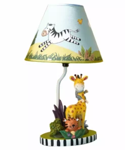TeamsonUS Fantasy Fields Kids Sunny Safari Table Lamp, Multicolor