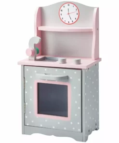 TeamsonUS Kids Olivia's Little World - Polka Dots Princess 18" Doll Sweet Kitchen - Grey