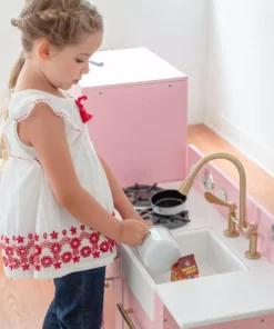 TeamsonUS Teamson Kids - Little Chef Chelsea Modern Play Kitchen - Pink / Gold 17 TeamsonUS Teamson Kids - Little Chef Chelsea Modern Play Kitchen - Pink / Gold