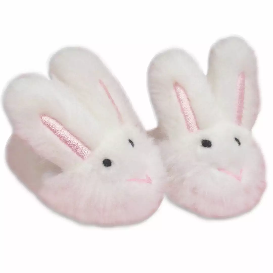 TeamsonUS Kids Sophia's White Bunny Slippers With Rabbit Ears For 18" Dolls 3 TeamsonUS Kids Sophia's White Bunny Slippers With Rabbit Ears For 18" Dolls