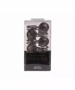 TeamsonUS Teamson Home Decorative Shower Hooks Set Of 12, Rubbed Bronze