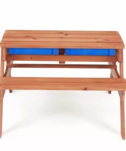 TeamsonUS Teamson Kids Outdoor Wooden Picnic Table With 2 Sensory Bins For Sand/Water Play Plus Accessories, Warm Cherry 28 TeamsonUS Teamson Kids Outdoor Wooden Picnic Table With 2 Sensory Bins For Sand/Water Play Plus Accessories, Warm Cherry