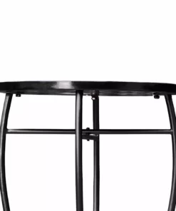 TeamsonUS Teamson Home Small 14" Round Outdoor Mosaic Side Table Planter Stand, Blue 17 TeamsonUS Teamson Home Small 14