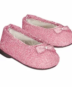 TeamsonUS Sophia's Pink Glitter Dress Shoes Accessory For 18" Dolls Kids 6 TeamsonUS Sophia's Pink Glitter Dress Shoes Accessory For 18
