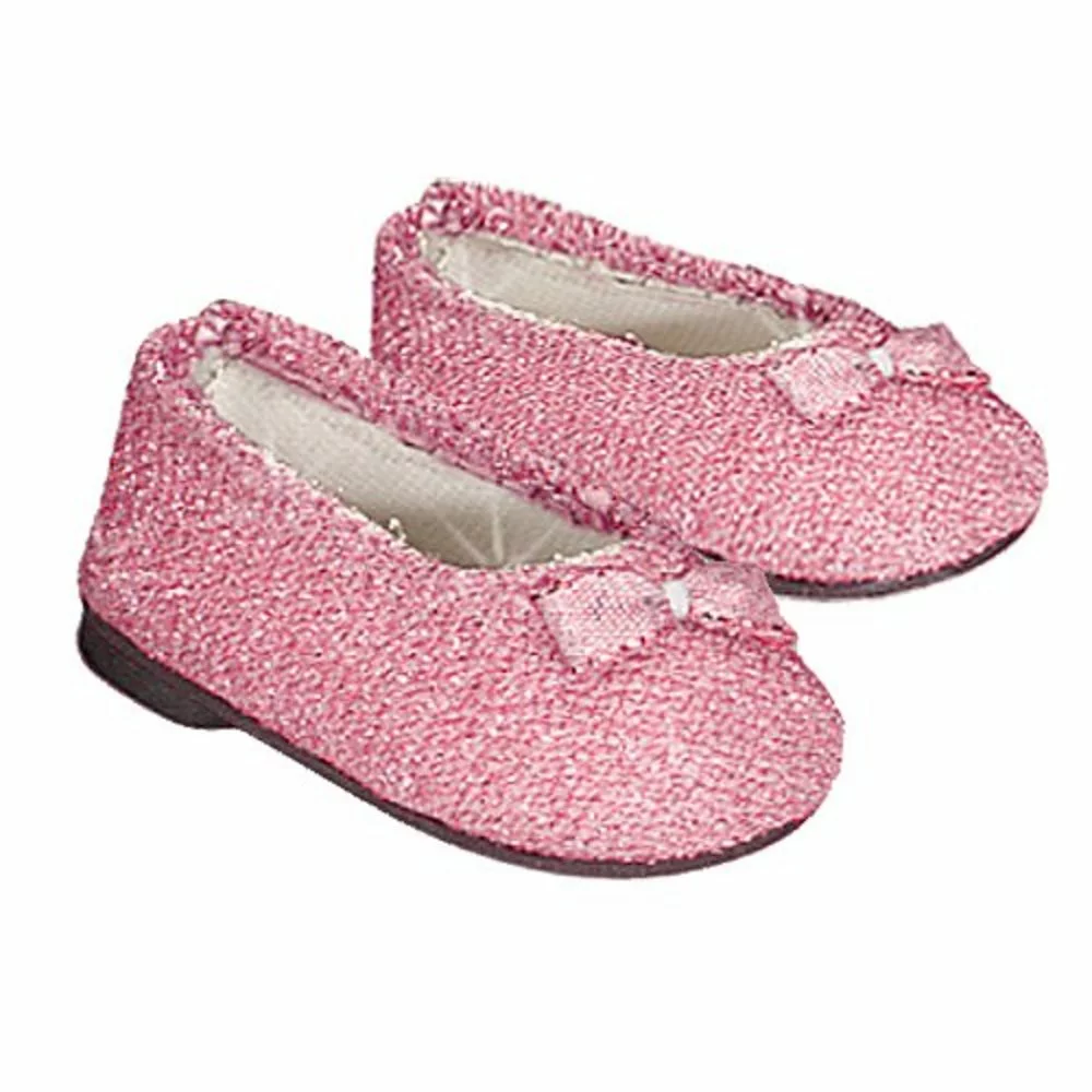 TeamsonUS Sophia's Pink Glitter Dress Shoes Accessory For 18" Dolls Kids 4 TeamsonUS Sophia's Pink Glitter Dress Shoes Accessory For 18" Dolls Kids