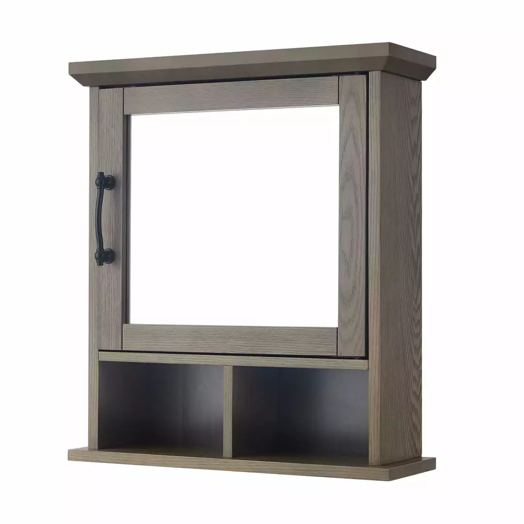 TeamsonUS Teamson Home Russell Farmhouse Wooden Removable Medicine Cabinet, Salt Oak 3 TeamsonUS Teamson Home Russell Farmhouse Wooden Removable Medicine Cabinet, Salt Oak