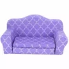 TeamsonUS Sophia's Plush Pull Out Couch/Double Bed Sized For 18" Dolls, Purple Kids