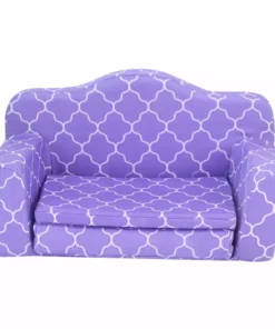 TeamsonUS Sophia's Plush Pull Out Couch/Double Bed Sized For 18" Dolls, Purple Kids