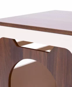 TeamsonUS Teamson Pets Daisy Elevated Vented Wooden Cat Litter Box Enclosure Side Table New 22 TeamsonUS Teamson Pets Daisy Elevated Vented Wooden Cat Litter Box Enclosure Side Table New