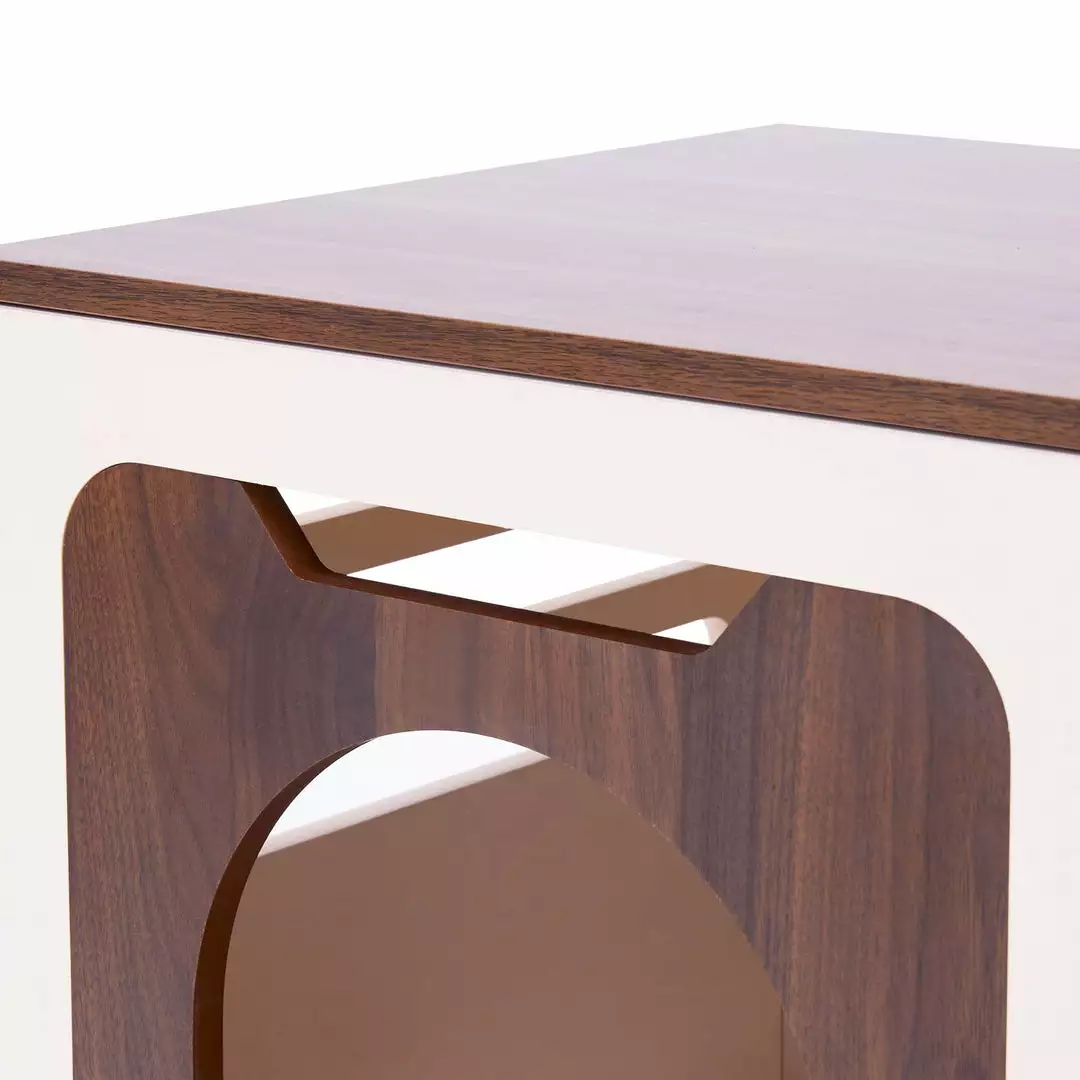 TeamsonUS Teamson Pets Daisy Elevated Vented Wooden Cat Litter Box Enclosure Side Table New 12 TeamsonUS Teamson Pets Daisy Elevated Vented Wooden Cat Litter Box Enclosure Side Table New