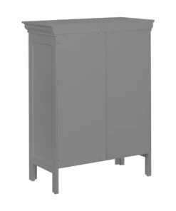 TeamsonUS Teamson Home Stratford Contemporary Wooden Floor Storage Cabinet With Two Doors, Gray 13 TeamsonUS Teamson Home Stratford Contemporary Wooden Floor Storage Cabinet With Two Doors, Gray