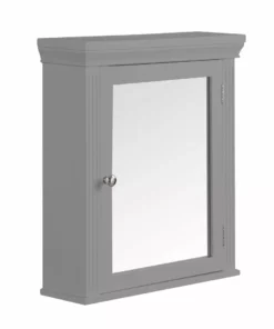TeamsonUS Teamson Home Stratford Contemporary Removable Wooden Medicine Cabinet, Gray