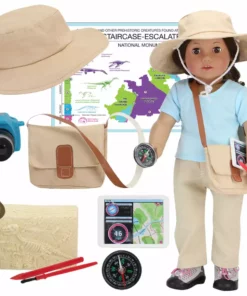 TeamsonUS Sophia's 10 Piece Smithsonian Paleontologist Set For 18" Dolls, Multicolor