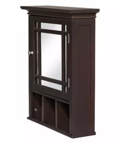 TeamsonUS Teamson Home Neal Wooden Medicine Cabinet With Mirrored Door, Espresso