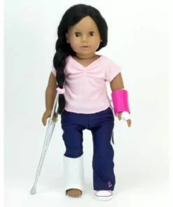 TeamsonUS Sophia's Doll Cast & Crutches Accessories Set For 18
