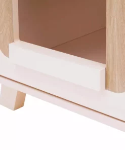 TeamsonUS Teamson Pets Daisy Elevated Vented Wooden Cat Litter Box Enclosure Side Table, Tan 22 TeamsonUS Teamson Pets Daisy Elevated Vented Wooden Cat Litter Box Enclosure Side Table, Tan