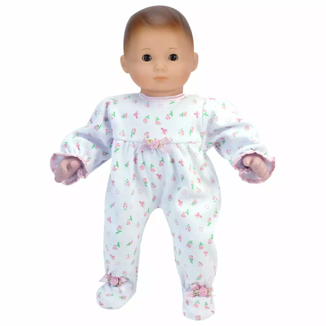 TeamsonUS Sophia's Floral Print PJ Outfit For 15'' Dolls, White/Pink Kids 4 TeamsonUS Sophia's Floral Print PJ Outfit For 15'' Dolls, White/Pink Kids
