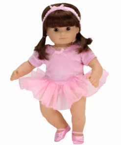 TeamsonUS Kids Sophia's 3 Piece Ballet Outfit Set For 15'' Dolls, Light Pink