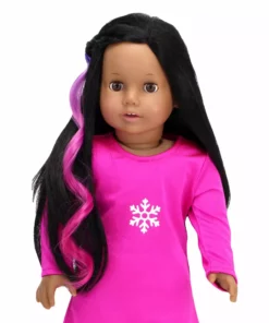 TeamsonUS Kids Sophia's Doll Curly Hair Extensions With 3 Transitional Colors