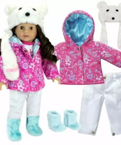 TeamsonUS Kids Sophia's Doll Snow Outfit Complete With Boots For 18" Dolls