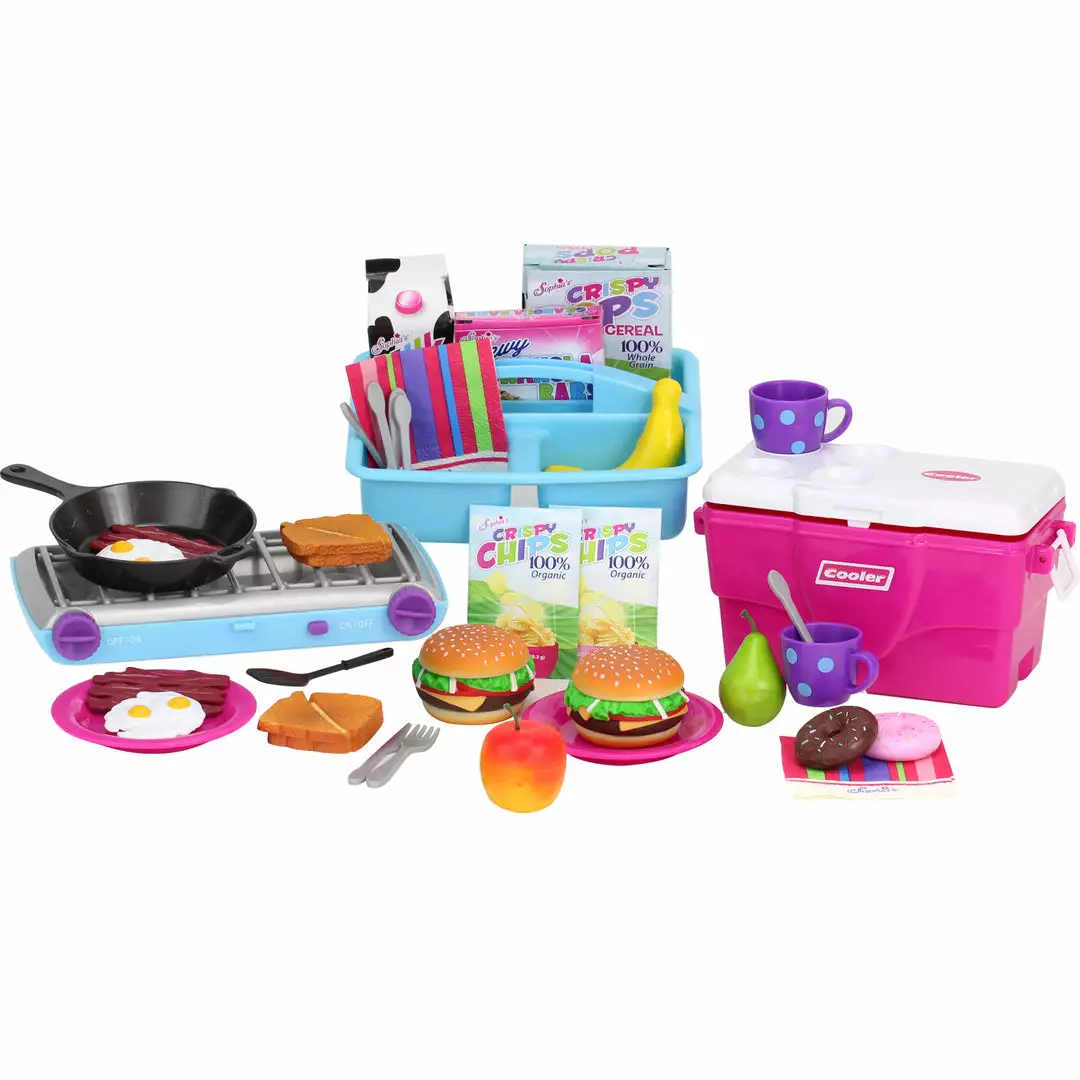 TeamsonUS New Sophia's 9 Piece Camp Stove And Food Set For 18" Dolls, Multicolor 7 TeamsonUS New Sophia's 9 Piece Camp Stove And Food Set For 18" Dolls, Multicolor