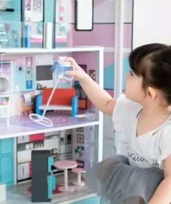 TeamsonUS Teamson Kids Dreamland Barcelona Dollhouse With 10 Accessories, Turquoise/Black 13 TeamsonUS Teamson Kids Dreamland Barcelona Dollhouse With 10 Accessories, Turquoise/Black