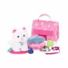 TeamsonUS Kids Sophia's White Plush Kitty Cat And Accessories Set For 18" Dolls 2 TeamsonUS Kids Sophia's White Plush Kitty Cat And Accessories Set For 18" Dolls