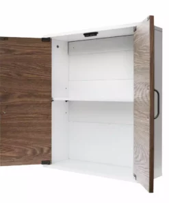 TeamsonUS Teamson Home Tyler Modern Wooden Removable Cabinet, Walnut/White