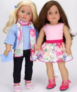 TeamsonUS Kids Sophia's 9 Piece Spring Wardrobe Mix And Match Set With Accessories For 18