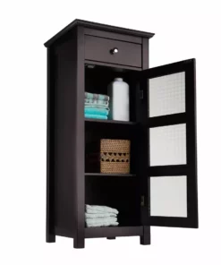 TeamsonUS Home Chesterfield Floor Cabinet, 1 Door And 1 Drawer