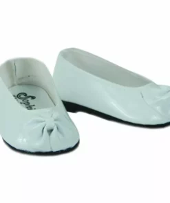 TeamsonUS Sophia's - 18" Doll - Patent Bow Shoe - White Kids