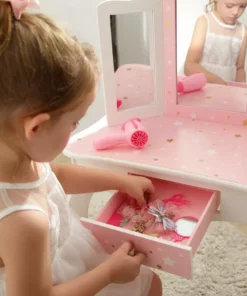 TeamsonUS Kids Fantasy Fields - Fashion Twinkle Star Prints Gisele Play Vanity Set - Pink / White 13 TeamsonUS Kids Fantasy Fields - Fashion Twinkle Star Prints Gisele Play Vanity Set - Pink / White
