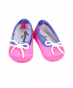 TeamsonUS Sophia's Satin Floral Dress And Shoes For 14.5