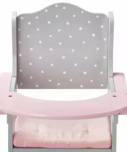 TeamsonUS Olivia's Little World Polka Dots Princess Kids Baby Doll High Chair, Gray 9 TeamsonUS Olivia's Little World Polka Dots Princess Kids Baby Doll High Chair, Gray