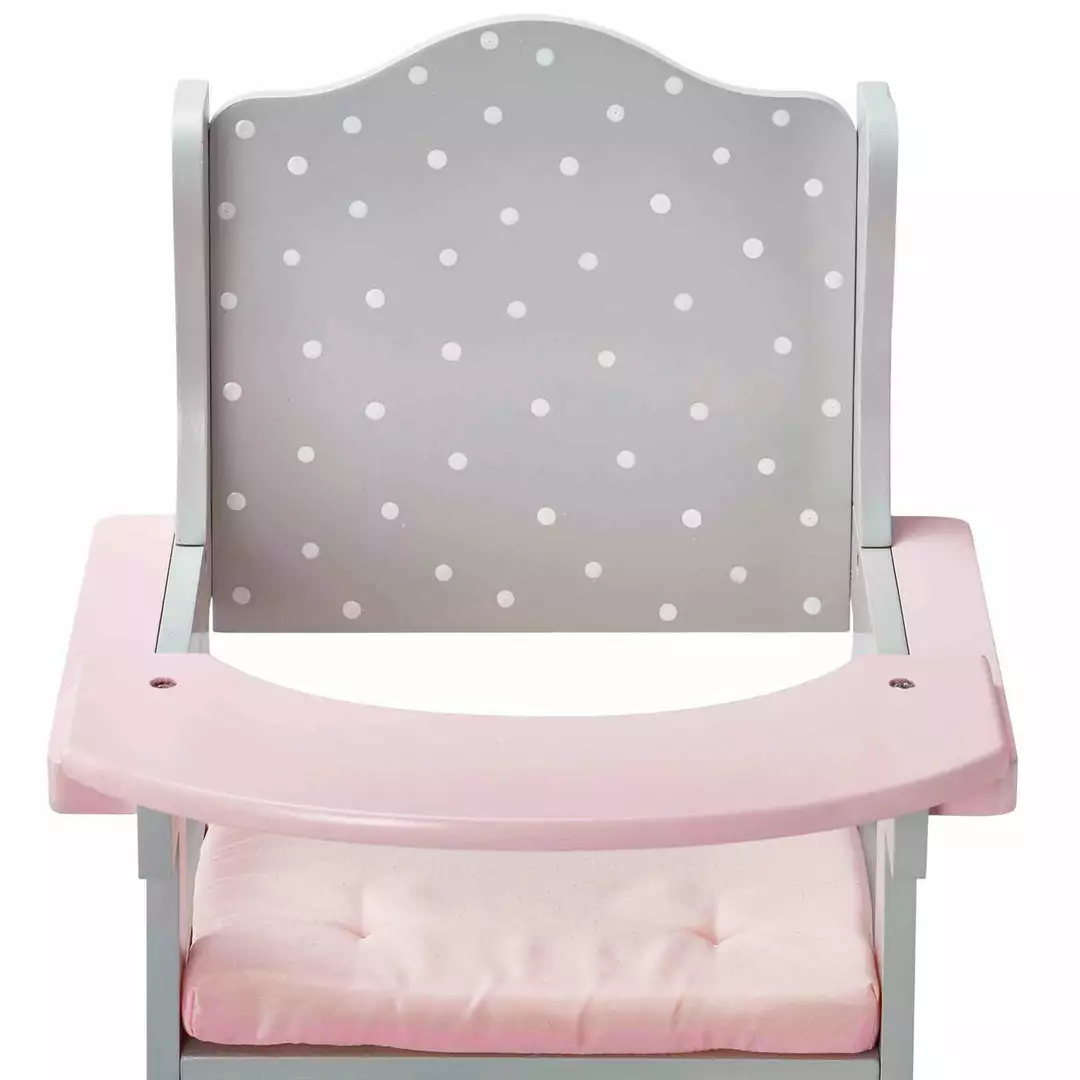 TeamsonUS Olivia's Little World Polka Dots Princess Kids Baby Doll High Chair, Gray 6 TeamsonUS Olivia's Little World Polka Dots Princess Kids Baby Doll High Chair, Gray