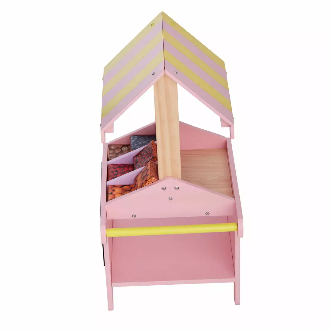 TeamsonUS Kids Olivia's Little World Modern Nordic Princess Doll Pastry Cart With Fruit Boxes, Pink 6 TeamsonUS Kids Olivia's Little World Modern Nordic Princess Doll Pastry Cart With Fruit Boxes, Pink
