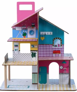 TeamsonUS Teamson Kids 360 Pop Dollhouse With 12 Accessories For 3.5" Dolls, Multicolor 13 TeamsonUS Teamson Kids 360 Pop Dollhouse With 12 Accessories For 3.5