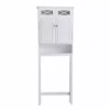 TeamsonUS Teamson Home Dawson Over The Toilet Space Saver Bathroom Storage Cabinet With Adjustable Shelves