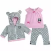 TeamsonUS Sophia's Doll Sweatshirt, Tunic, And Leggings Set For 15" Dolls