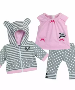 TeamsonUS Sophia's Doll Sweatshirt, Tunic, And Leggings Set For 15" Dolls