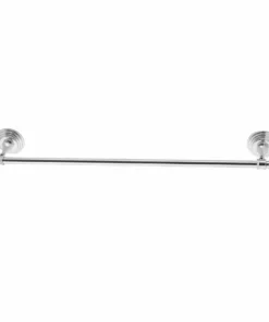 TeamsonUS Teamson Home Chrome Towel Bar With Round Wall Mounts