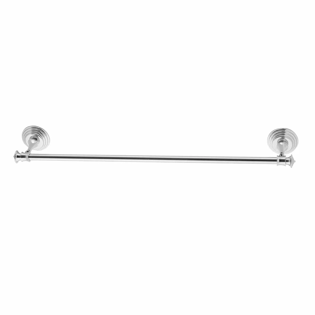 TeamsonUS Teamson Home Chrome Towel Bar With Round Wall Mounts 3 TeamsonUS Teamson Home Chrome Towel Bar With Round Wall Mounts