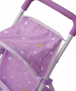 TeamsonUS Olivia's Little World - Baby Doll Jogging Stroller - Purple / Stars Kids