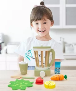 TeamsonUS Teamson Kids Little Chef Frankfurt Wooden Blender Play Kitchen Accessories, Green