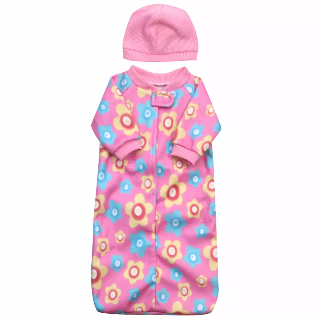 TeamsonUS Sophia's 2 Piece Sleep Sack And Hat Set For 15" Dolls, Pink Kids 3 TeamsonUS Sophia's 2 Piece Sleep Sack And Hat Set For 15" Dolls, Pink Kids