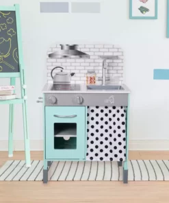 TeamsonUS Teamson Kids Little Chef Philly Modern Wooden Kitchen Playset, Mint/White 14 TeamsonUS Teamson Kids Little Chef Philly Modern Wooden Kitchen Playset, Mint/White