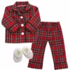 TeamsonUS Kids Sophia's Red Flannel Pajamas And Slippers Set For 18" Dolls 1 TeamsonUS Kids Sophia's Red Flannel Pajamas And Slippers Set For 18" Dolls