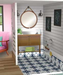 TeamsonUS New Olivia's Little World Wooden Dreamland Farmhouse Dollhouse Set