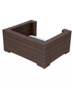 TeamsonUS Teamson Pets Clotho Outdoor Cat Or Small Dog Wicker Bed With Cushion, Walnut/Gray New 16 TeamsonUS Teamson Pets Clotho Outdoor Cat Or Small Dog Wicker Bed With Cushion, Walnut/Gray New