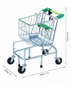 TeamsonUS Teamson Kids Supermarket Happy Metal Shopping Cart